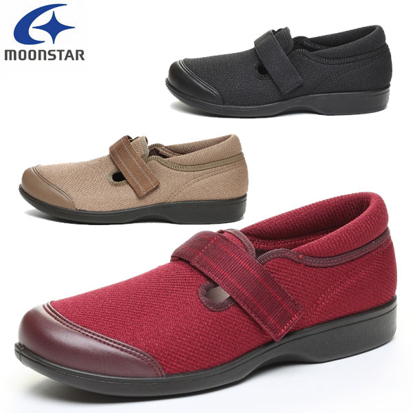 ムーンスター moonstar シューズ レディース ラクテク L019 足を包み込む履き心地 3E コンフォートシューズ つま先ゆったり 軽量 RAKURAKUL019 ラフィートスポーツ