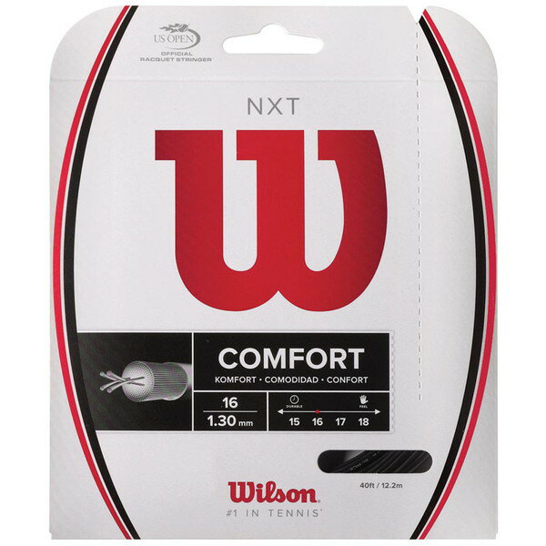 返品交換不可 訳あり大特価 Wilson ウイルソン NXT ブラック16 テニス ガット WRZ942800