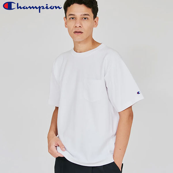 樂天商城 - Champion チャンピオン リバースウィーブ ショートスリーブ ポケットTシャツ 半袖シャツ REVERSE WEAVE C3Z319-010 メンズ