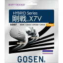 【最大2000円割引クーポン!枚数限定5/6 09:59まで】18SS GOSEN ゴーセン 剛戦 X7V ロイヤルブルー テニス ガット SS507RB「RS...