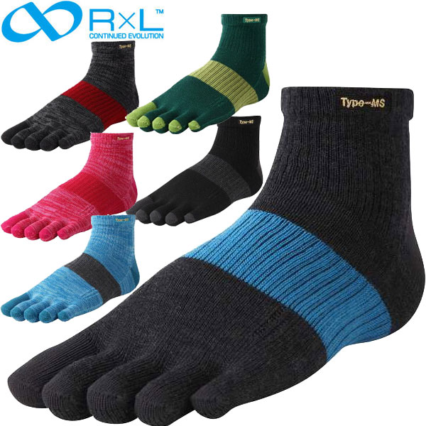 R×L SOCKS アールエルソックス 5本指 ランニングソックス MW-2001 武田レッグウェアの靴下