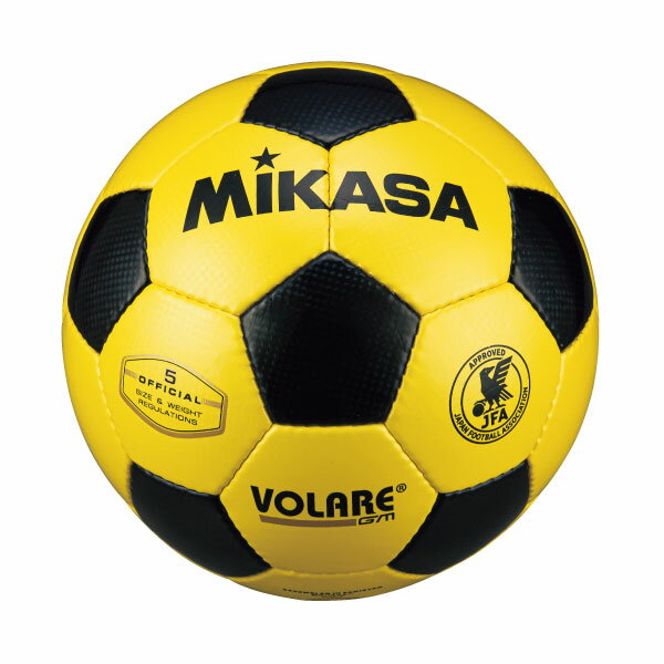 ミカサ MIKASA サッカーボール 検定球5号 貼り 黄黒 SVC5011YBK 中学・高校・大学