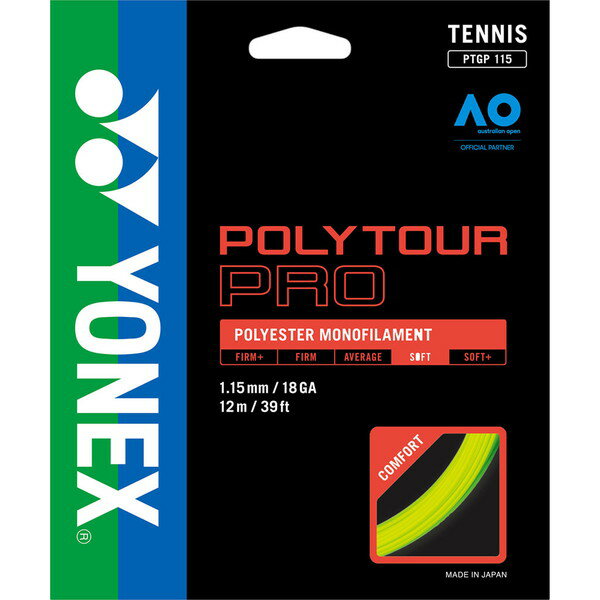 乐天商城 - Yonex ヨネックス 硬式テニス用ガット ポリツアープロ115 テニス ガツト・ラバー PTGP115-557 ラフィートスポーツ