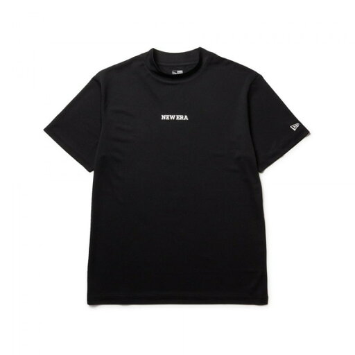 ニューエラ NEW ERA 半袖 ミッドネック 鹿の子 Tシャツ Vertical Logo ブラック ゴルフ 14391496 ニューエラ NEW ERA 半袖 ミッドネック 鹿の子 Tシャツ Vertical Logo ブラック ゴルフ 14391496