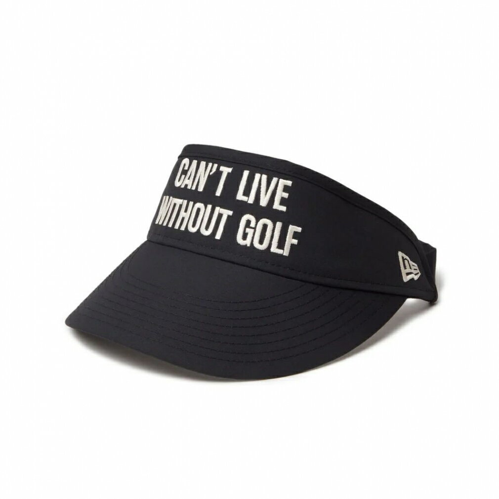 ニューエラ NEW ERA ゴルフ Womens トールバイザー CAN’T LIVE WITHOUT GOLF ブラック 14326189 キャップ 帽子 ラフィートスポーツ