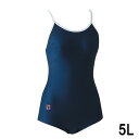 フットマーク FOOTMARK 女子ツーウェイ ワンピース 白パイピング 5L 水泳 スイミング 水着 101504