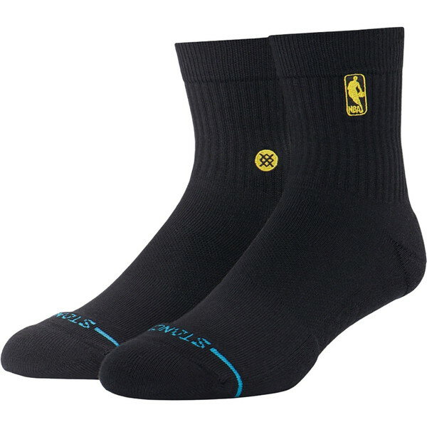 襪子 - STANCE スタンス LOGOMAN QTR マルチスポーツ ソックス 靴下 NBA バスケット A356D25LOG-BLY