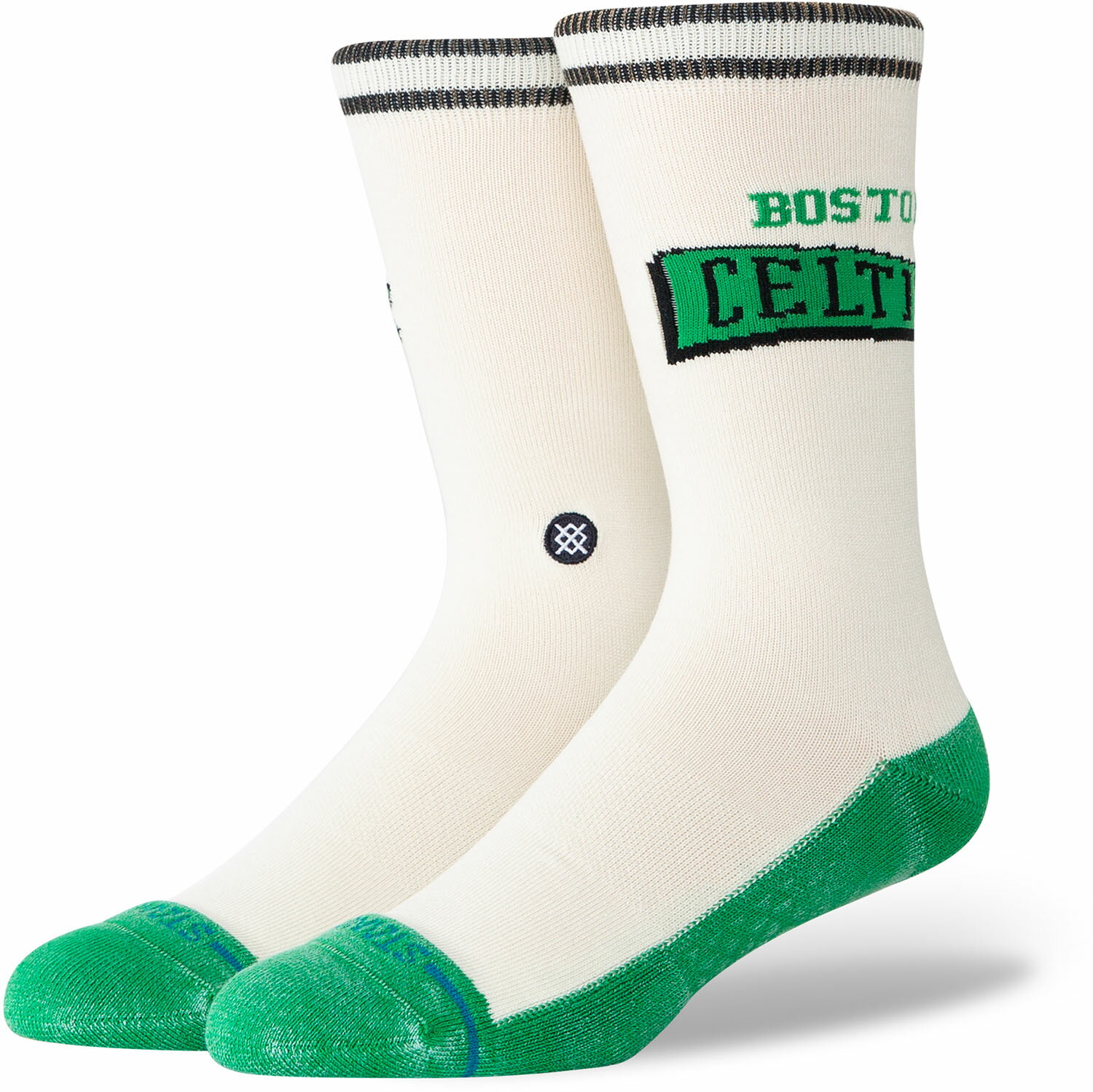 アメリカ合衆国・マサチューセッツ州ボストン市に本拠を置くボストン・セルティックスのチームソックス。伸縮性のあるリブがふくらはぎを包み込み、きつ過ぎずゆるくない極上のフィット感を生み出します。トラブルの多いつま先やかかと部分はクッション性もあるパイル仕様で仕上げ、優れた吸湿性を実現。細部にまでこだわったスタンスらしい快適な履き心地に仕上げました。 素材・材質 コットン75%・ポリエステル14%・ナイロン9%・ポリウレタン2% 靴下 ソックス NBA チームソックス クルーソックス 伸縮性 リブ フィット感 クッション性 パイル仕様 吸湿性 快適 【02302000000000000】【02901070100000000】