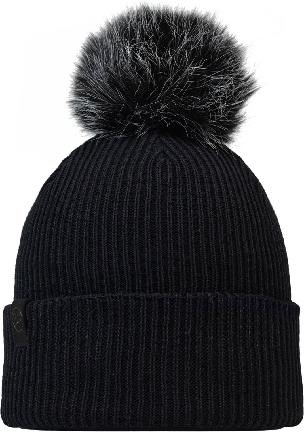 Buff バフ KNITTED BEANIE KESHA BLACK アウトドア 帽子 ニット帽 ニット カフビーニー フェイクファーユニセックス 590336