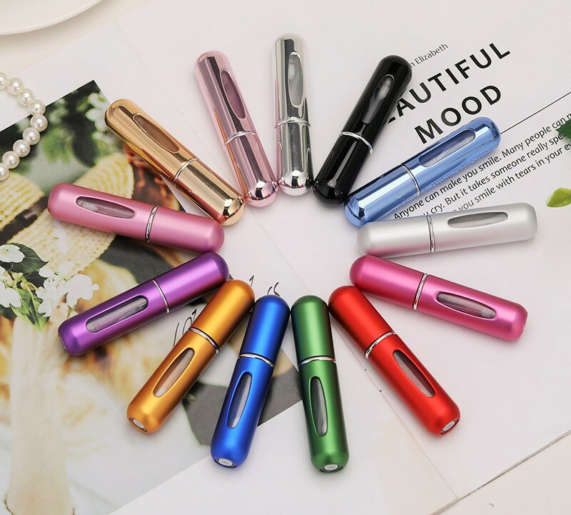 楽天ランキング1位受賞【翌日出荷】香水アトマイザー 5ml 携帯 持ち運び クイックアトマイザー ワンプッシュ 詰め替え レディース コンパクト スプレー 5ml 香水瓶