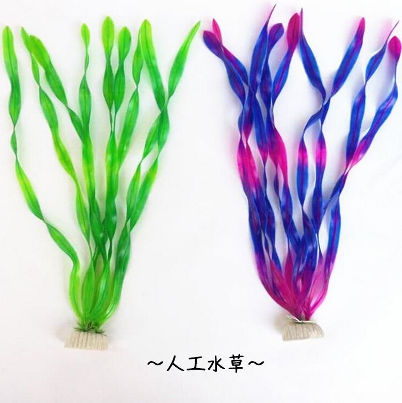 水槽装飾にピッタリなカラフルデザインの、人工水草です。 【サイズについて】 高さ：約35cm ※メーカー採寸の為、1～2cmの誤差がある場合がございます※ 【素材について】 プラスチック