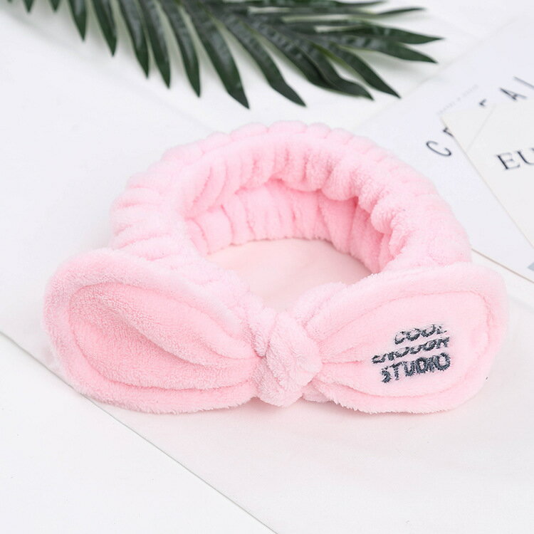 送料無料 ヘアバンド 洗顔用ヘアバンド 洗顔 バスグッズ リボン もこもこ ふんわり やわらか かわいい レディース