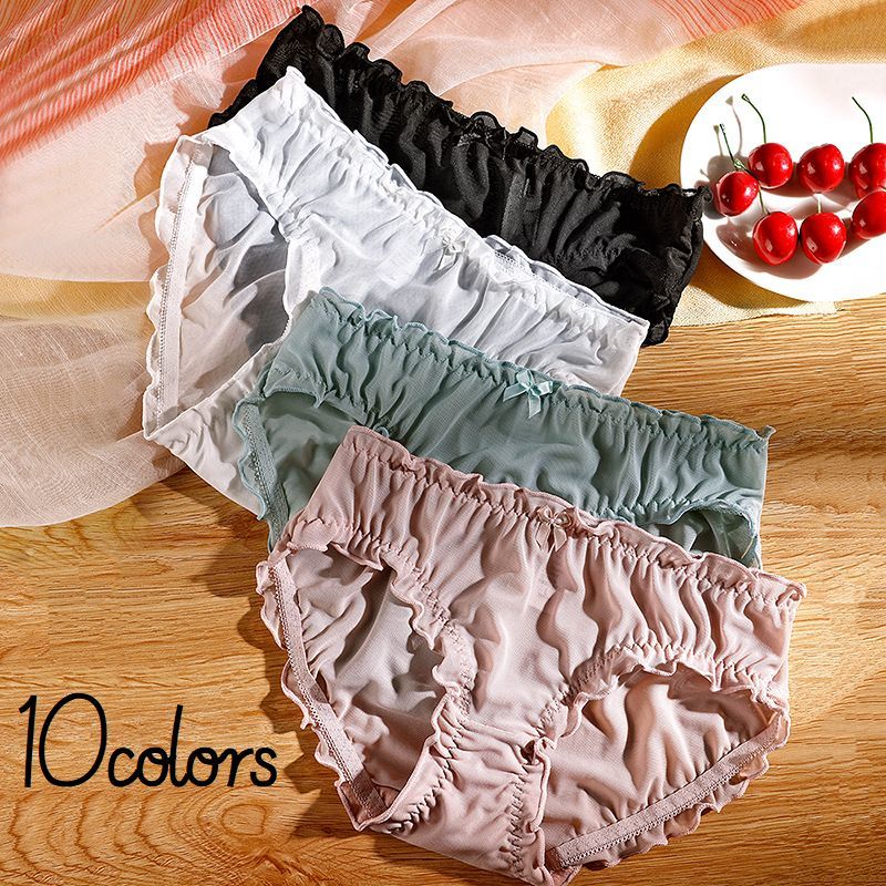 送料無料 ショーツ レディース メッシュ パンツ パンティ ローライズ 下着 ランジェリー 通気性 シンプル シースルー 無地 単品 女性用
