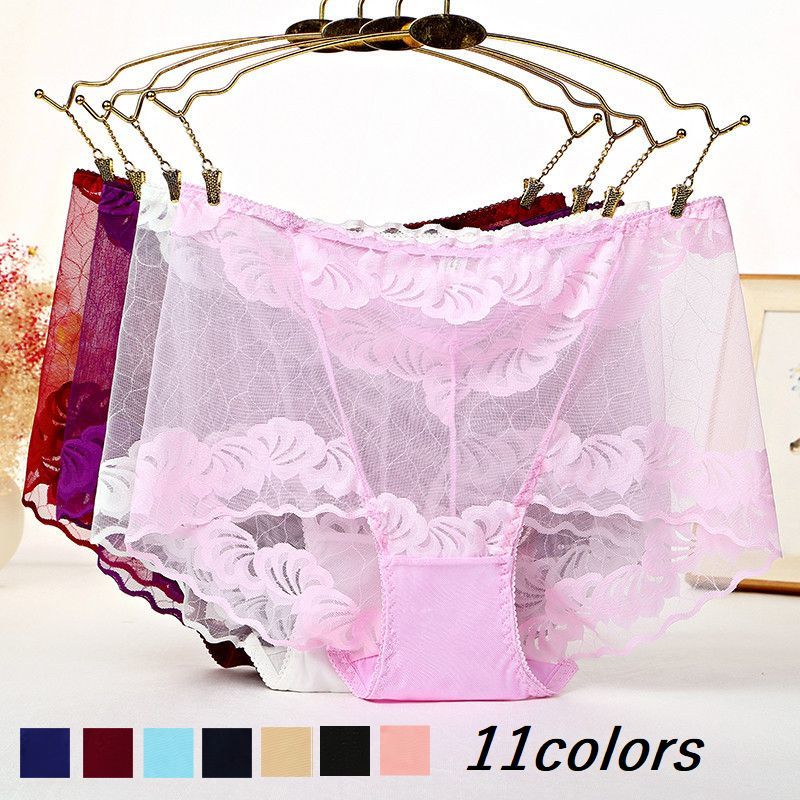 送料無料 ショーツ パンツ パンティ レディース 女性 インナー 下着 シースルー レース 刺繍 スタンダード 赤 ピンク ストレッチ 通気性 セクシー はなやか おしゃれ カラバリ豊富のサムネイル