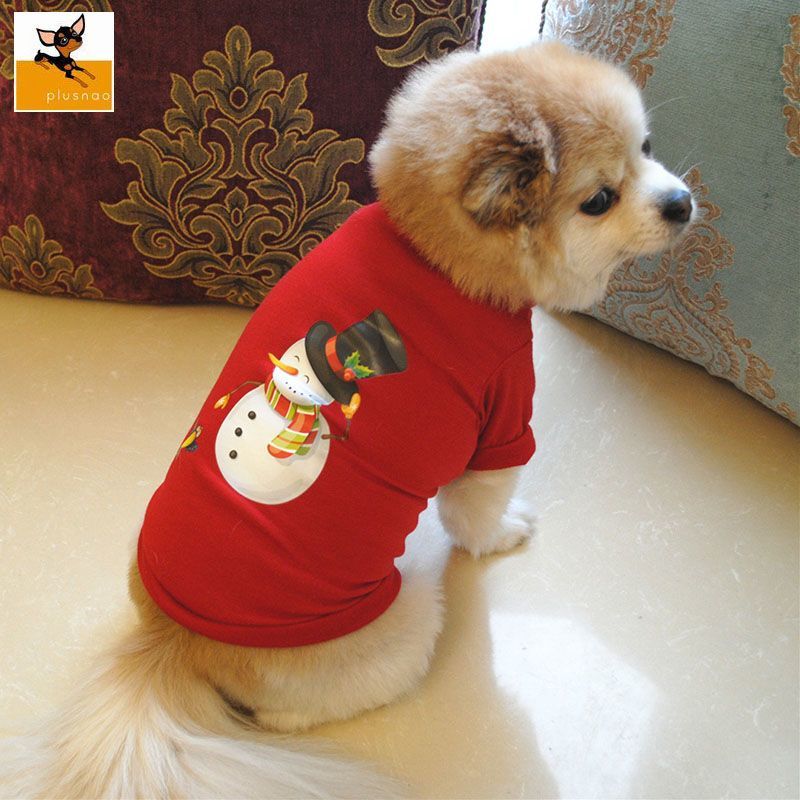 送料無料 ペット服 Tシャツ 犬 猫 雪