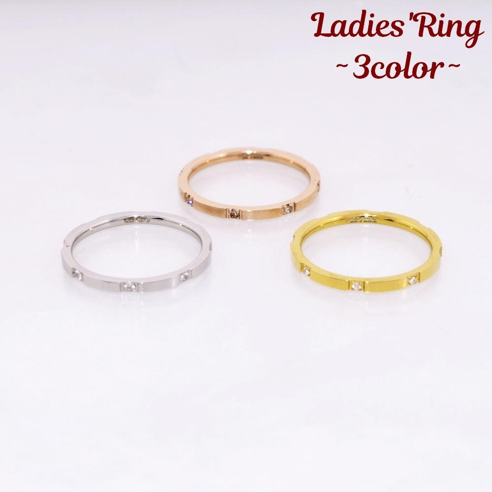 送料無料 ピンキーリング 指輪 リング レディース アクセサリー ステンレス ラインストーン おしゃれ 1号 2号 3号 5号 9号 11号 シンプル 女性用 ...