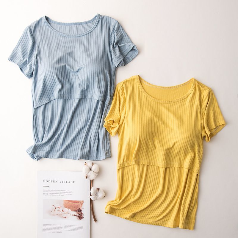 送料無料 授乳服 マタニティウェア レディース トップス 半袖 Tシャツ カットソー ...