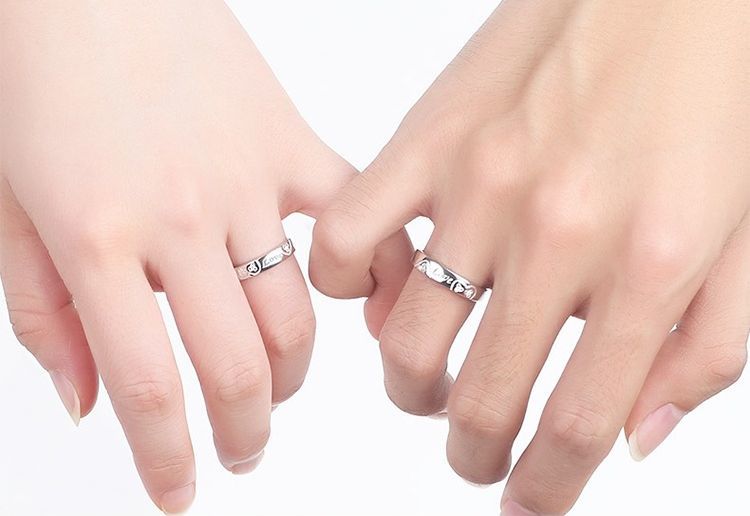 ペアリング オープンリング 指輪 レディース メンズ カップル アクセサリー プレゼ...