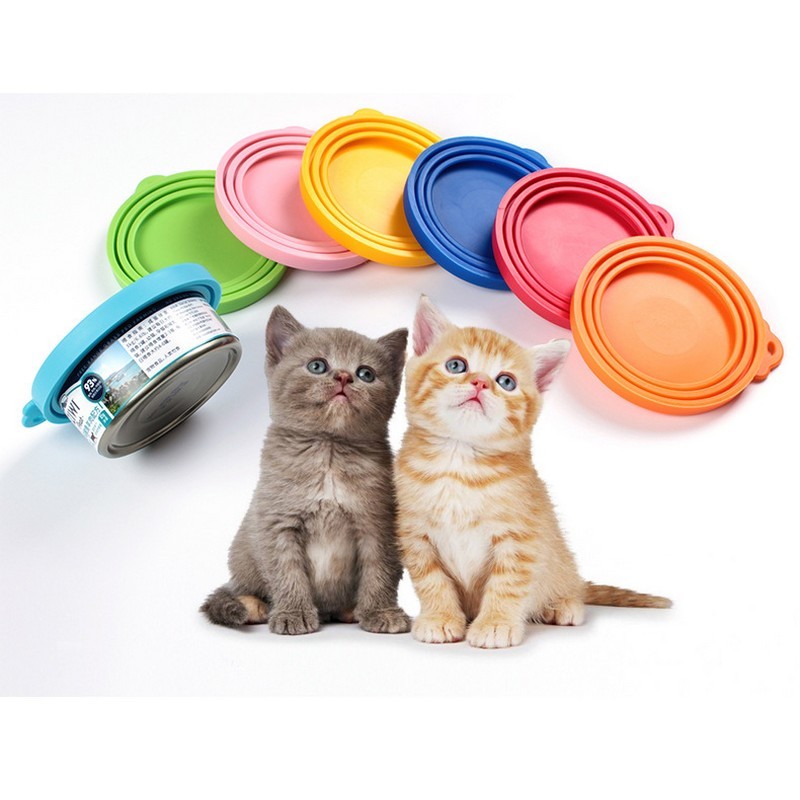 LaForestの送料無料 ペット用缶詰保存フタ 缶詰のフタ 保存カバー 犬缶 猫缶 ペット用品 キャップ ふた 蓋 シリコン 食べ残し 一時保存 3サイズ対応 フードストッカー いぬ イヌ ねこ ネコ｜アングル2