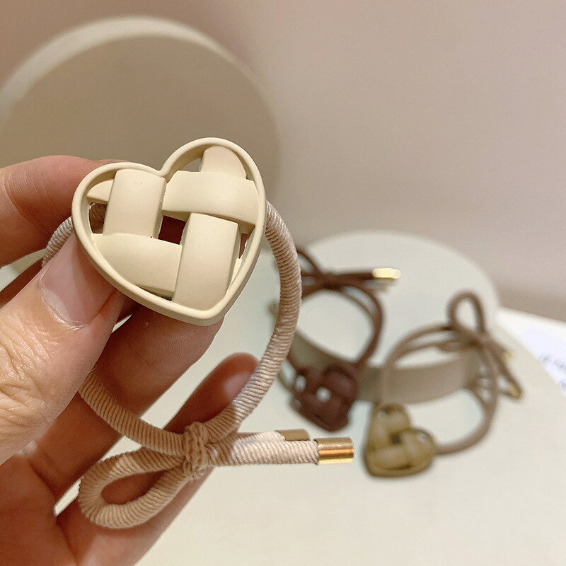 ヘアゴム レディース 大人 可愛い 上品 ハートモチーフ ヘアアクセサリー リングゴ...