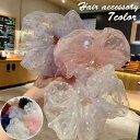 送料無料 シュシュ ヘアアクセサリー レディース ヘアゴム シフォン 透け感 ドット 水玉 おしゃれ かわいい 大人可愛い ヘアアレンジ カジュアル デイリー 普段使い まとめ髪 髪飾り 髪留め お出かけ カジュアル デイリー 女子 女性用 婦人用
