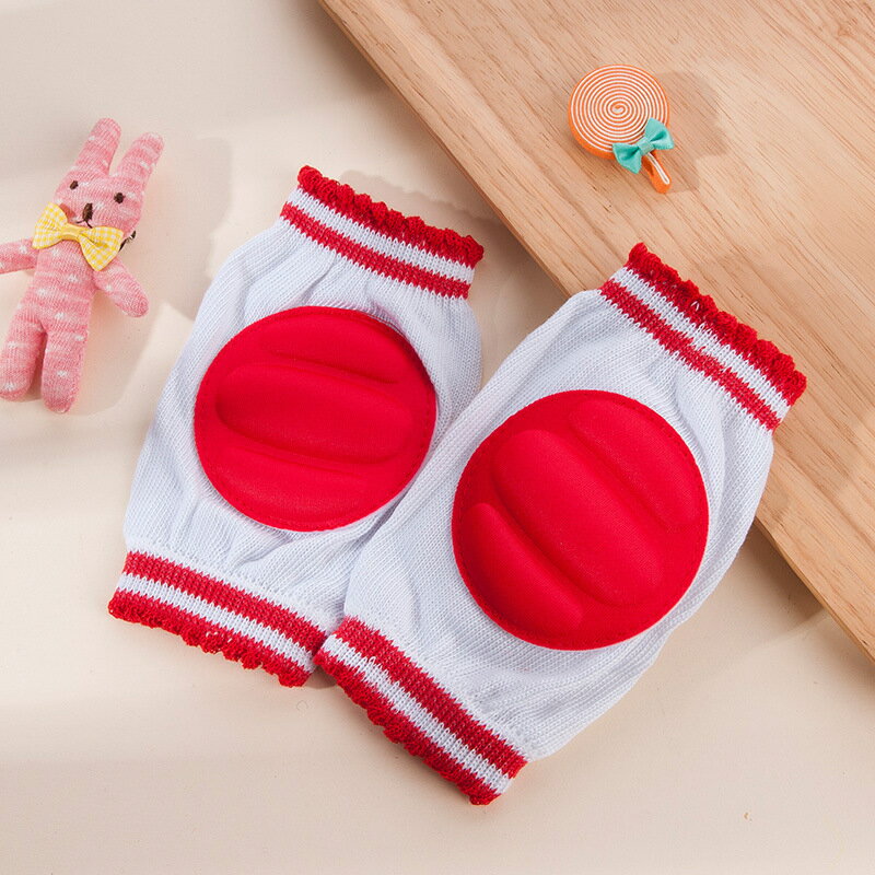LaForestの送料無料 ひざ当て ベビー 赤ちゃん 女の子 男の子 子供用 ニーパッド 膝パッド 膝あて サポーター プロテクター クッション 柔らか シンプル｜アングル2
