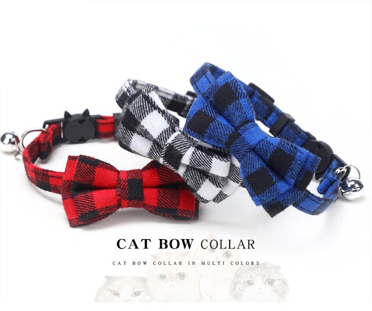 送料無料 猫用首輪 カラー ペット用品 アクセサリー チョーカー 首飾り 鈴 リボン ...
