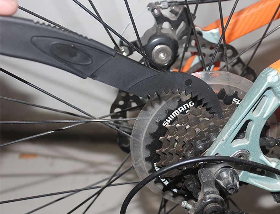 送料無料 チェーンブラシ ギアクリーニングブラシ 三面ブラシ 自転車用 洗浄 掃除 ...