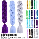 送料無料 エクステ 編み込み カラーエクステンション つけ毛 ヘアアレンジ ブレイズ ヒップホップ コーンロウ ダンス ヒップホップ 三つ編み みつあみ おしゃれ かわいい かっこいい 毛束 コスプレ イベント フェス