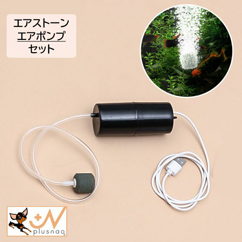 送料無料 エアストーン エアポンプ 酸素ポンプ 水槽用ポンプ USB 釣り 持ち運び アウトドア 携帯式 中型 大型 水槽 静音 エアレーション カラビナ付き