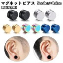 送料無料 マグネットピアス 単品 片耳用 メンズ レディース 男女兼用 アクセサリー マグピ 円形 サークル 丸 磁石 挟むだけ シンプル 耳飾り おしゃれ 男...