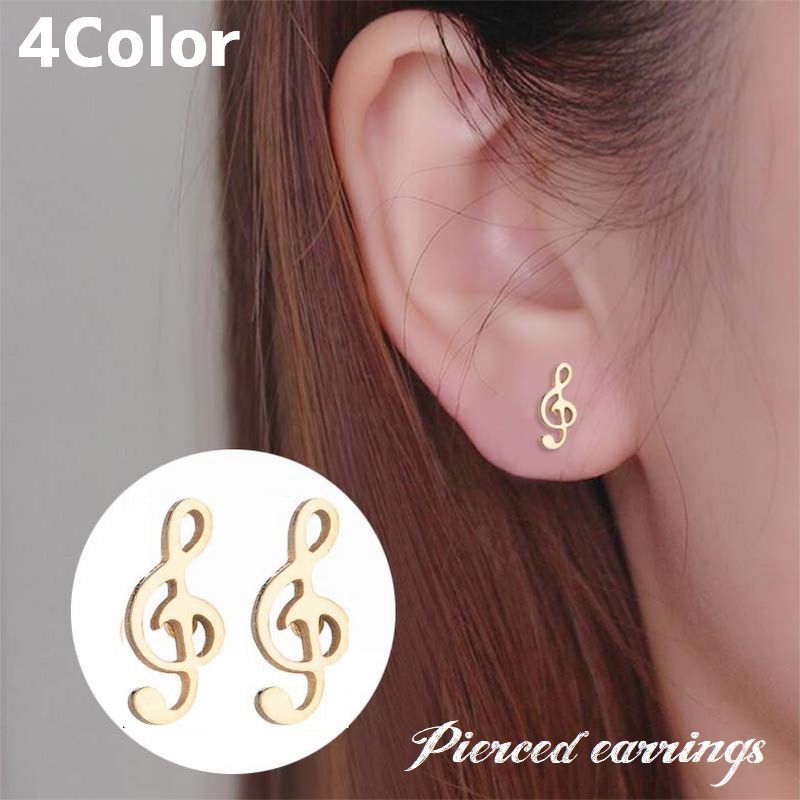 送料無料 スタッドピアス ピアス レディース 女性 アクセサリー ファッション小物 ファッション雑貨 ト音記号 耳飾り キャッチピアス かわいい おしゃれ カジ...