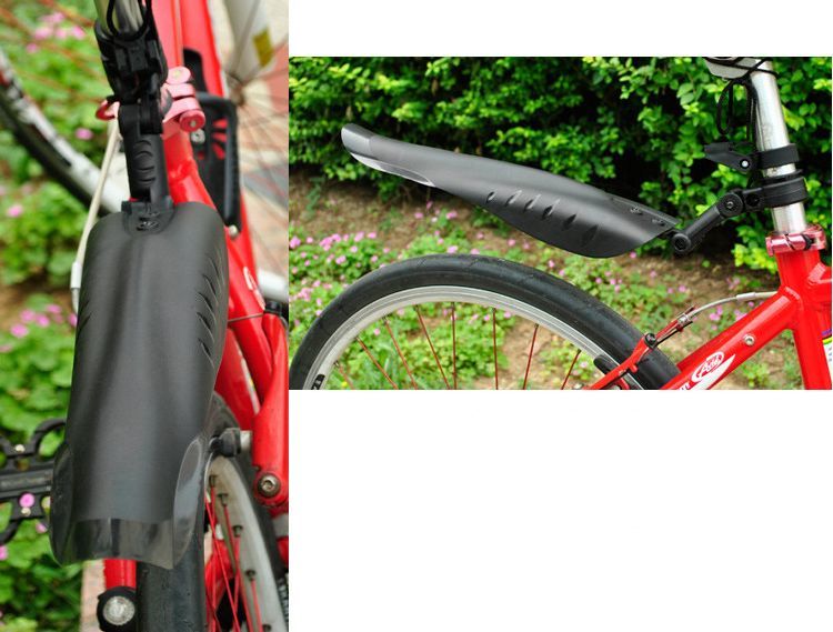 送料無料 泥除けガード 泥よけ 自転車用フェンダー フロント リア 前後用セット 便...