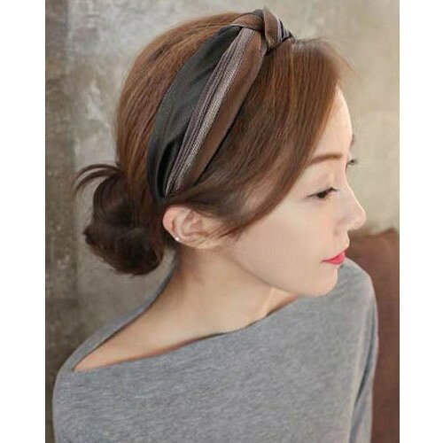 LaForestの送料無料 カチューシャ レディース ヘアアクセサリー ファッション雑貨 髪飾り ヘアバンド ヘアアレンジ 結び目 リボン風 おしゃれ カジュアル｜アングル2