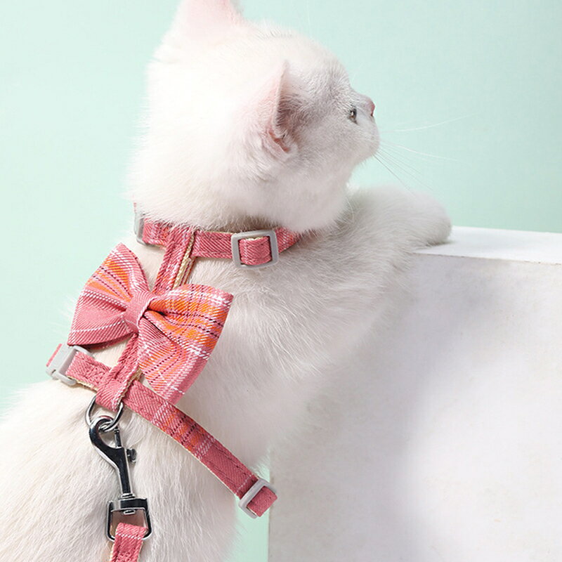 送料無料 猫用ハーネス リード 2点セット ペット用品 キャットグッズ ネコ ねこ リ...