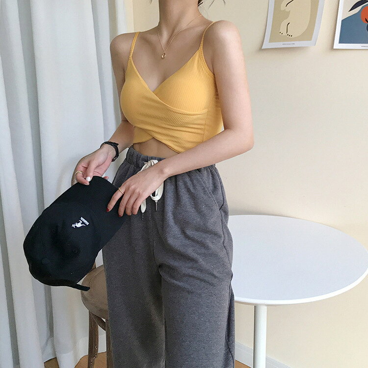 送料無料 ブラトップ キャミソール レディース 女性用 インナー ショート丈 クロッ...