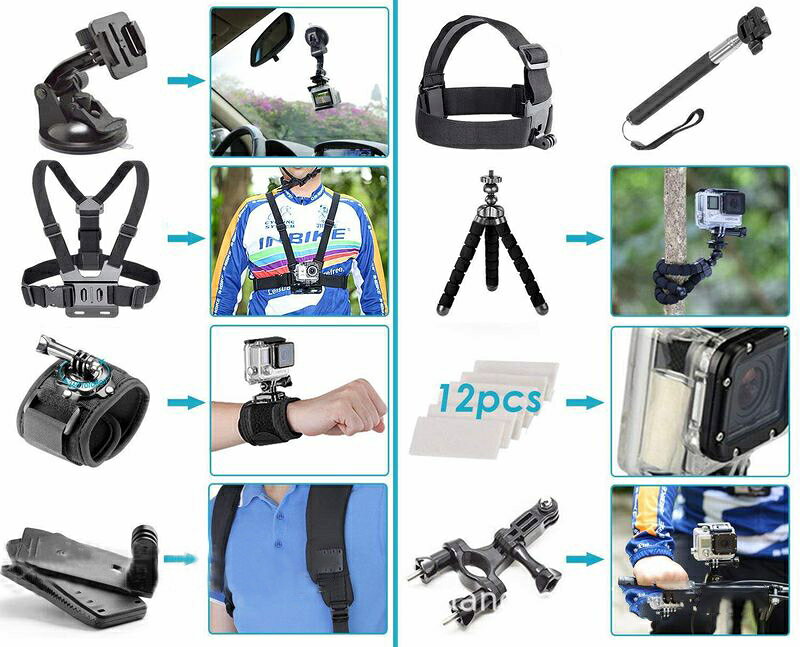 送料無料 GoPro アクセサリー 50点セット ゴープロ Hero13 12 11 10 9 対応 マウン...