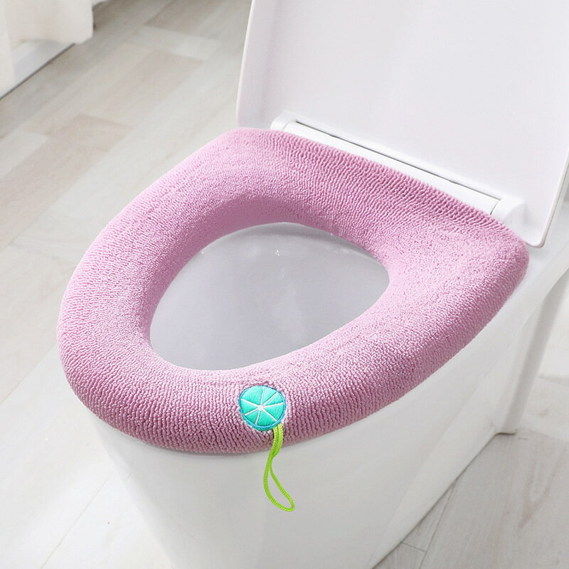 送料無料 便座カバー トイレカバー O型 U型 V型共通 ゴム仕様 装着簡単 紐付き 便...
