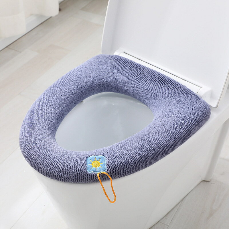 送料無料 便座カバー トイレカバー O型 U型 V型共通 ゴム仕様 装着簡単 紐付き 便...