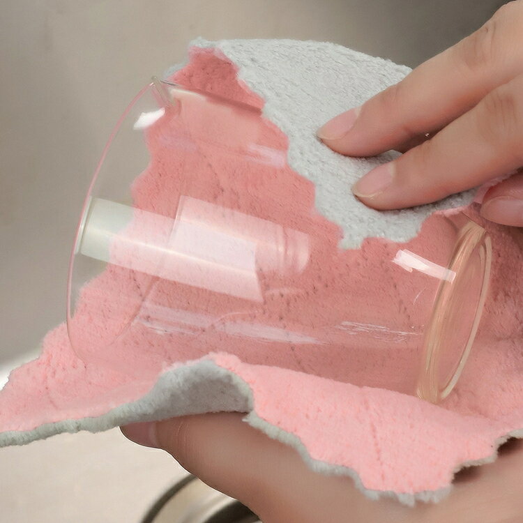 LaForestの送料無料 キッチンクロス 同色5枚セット 布巾 ふきん 雑巾 ハンドタオル 食器 テーブル コップ 厚手 吸水 掃除 油汚れ マイクロファイバー｜アングル2