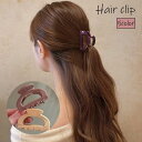 送料無料 バンスクリップ クロウクリップ ヘアクリップ レディース 女性 婦人 ヘアアクセサリー 髪飾り まとめ髪 英字 ロゴ ヘアアレンジ かわいい おしゃれ お出かけ