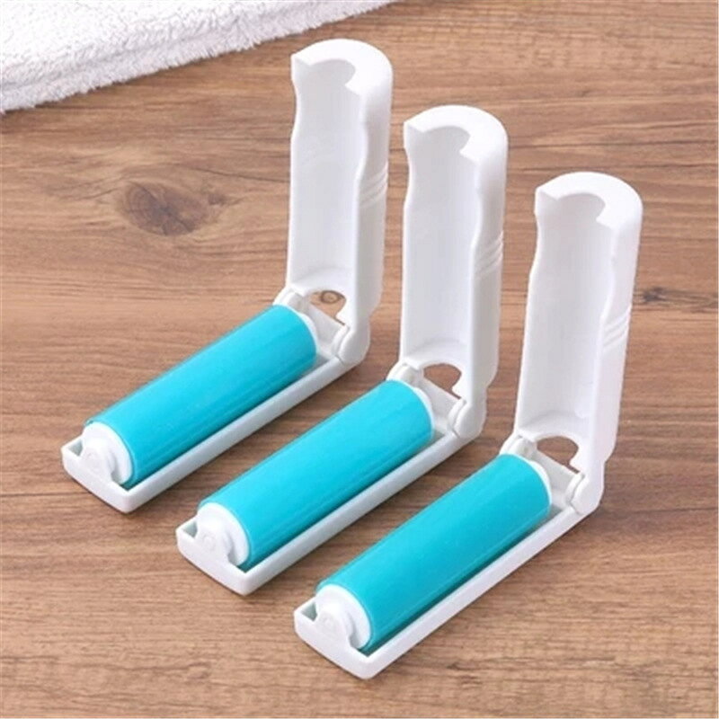 粘着式クリーナー 折りたたみ 2個セット コンパクト 掃除用具 クリーナー ミニサイズ 携帯クリーナー 水洗い 繰り返し使える 粘着ロール 粘着テープ 汚れ取り ホコリ取り ペットの抜け毛取り カーペット 洋服 髪の毛取り マット 小さめ 持ち運び 持ち歩き 便利グッズ 黄 白 laforest-10092440 LaForest サンプル画像2