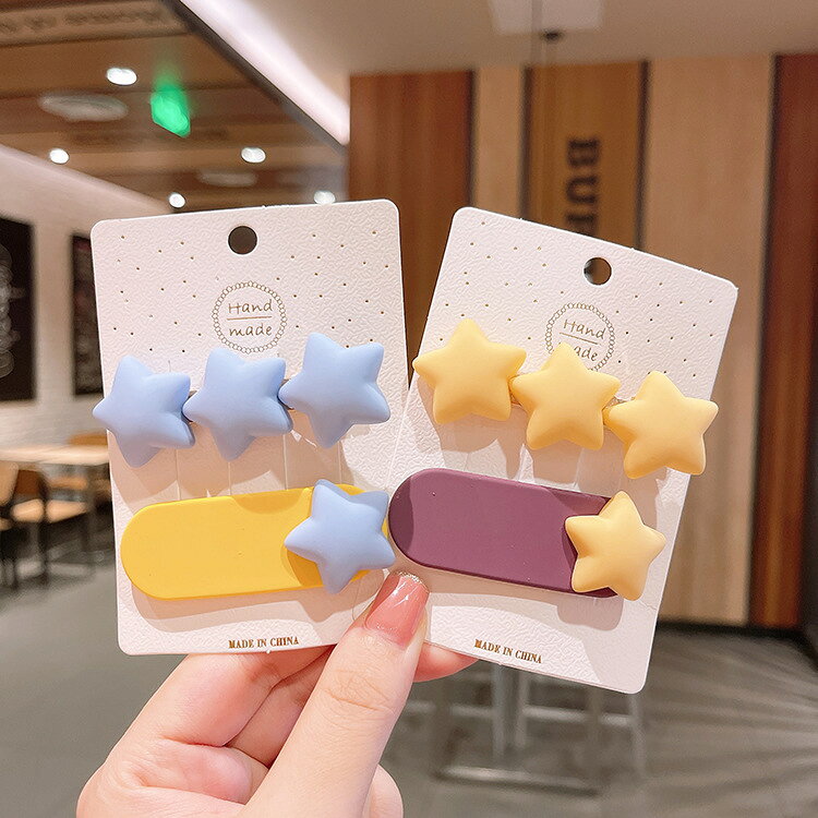 送料無料 ヘアピン 2個セット ベビー キッズ 赤ちゃん 子供 へアアクセサリー 星 ...