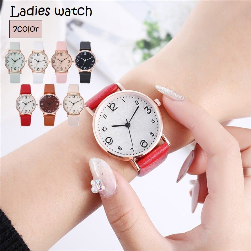 送料無料 腕時計 レディース 女性 婦人 リストウォッチ 時計 ファッション小物 アナログ シンプル 秒針 かわいい おしゃれ