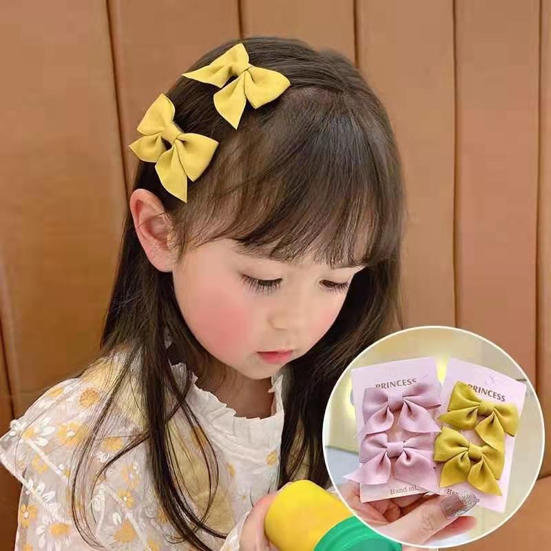 送料無料 ヘアクリップ 2個セット キッズ 子ども 女の子 ガールズ リボン ヘアアクセサリー 髪留め 髪飾り 可愛い かわいい おしゃれ ガーリー キュート キレイ - 3