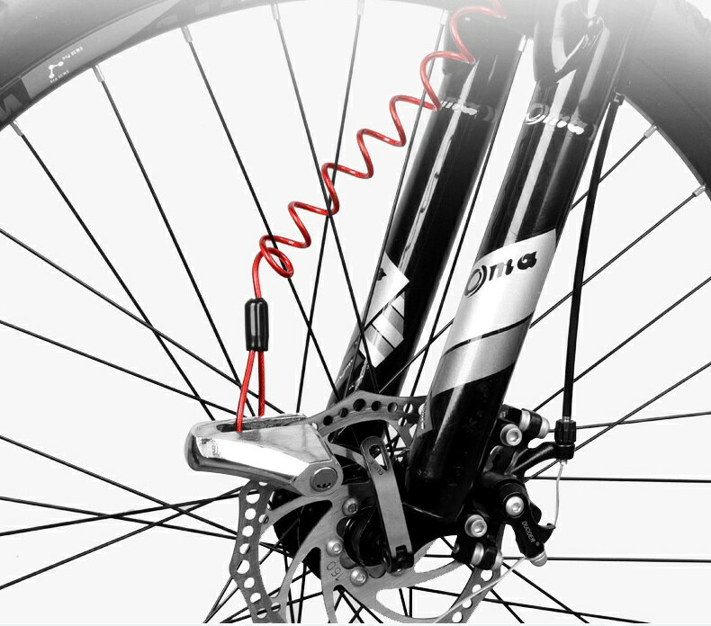 LaForestの送料無料 ディスクロック バイク 自転車 盗難防止 防犯グッズ キーロック式 コンパクト ハンディサイズ オートバイ バイク用品 防犯アイテム 盗難対策グッズ 持ち運び便利｜アングル2