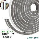 送料無料 隙間テープ 6m すきまテープ モヘアテープ 窓 網戸 サッシ DIY 虫対策 粘着テープ式 引戸 ドア 玄関 ホコリ 防風 砂 防音 侵入防止