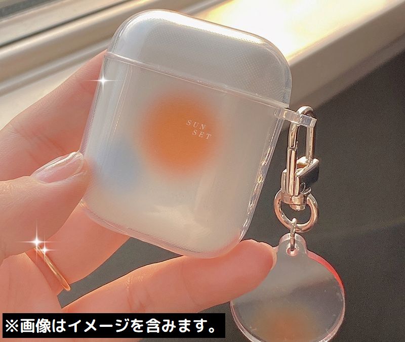 送料無料 AirPods エアーポッズ ケース カバー チャーム付き TPU 透明 クリア 夏 春 海 オーシャン 貝殻 空 ソフト 保護 耐衝撃 イヤホン収納 おしゃれ AirPods第1 第2世代 AirPods第3世代 AirPodsPro laforest-10103656 LaForest サンプル画像2