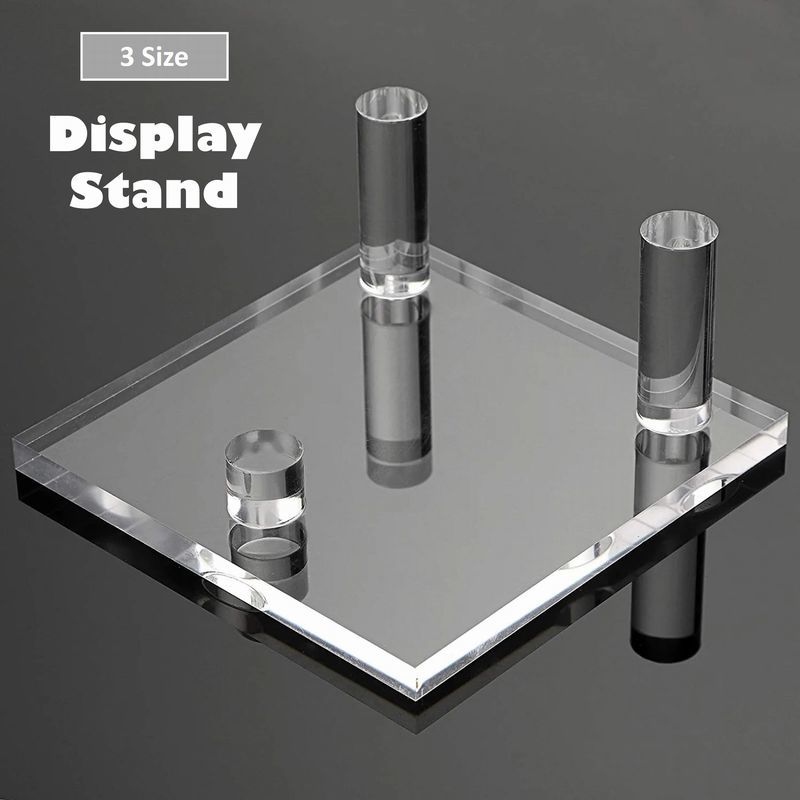 送料無料 ディスプレイスタンド ディスプレイホルダー 台座 透明 クリア 水晶スタンド パワーストーンスタンド アクセサリー スマホ 小物収納 展示 店舗 お店