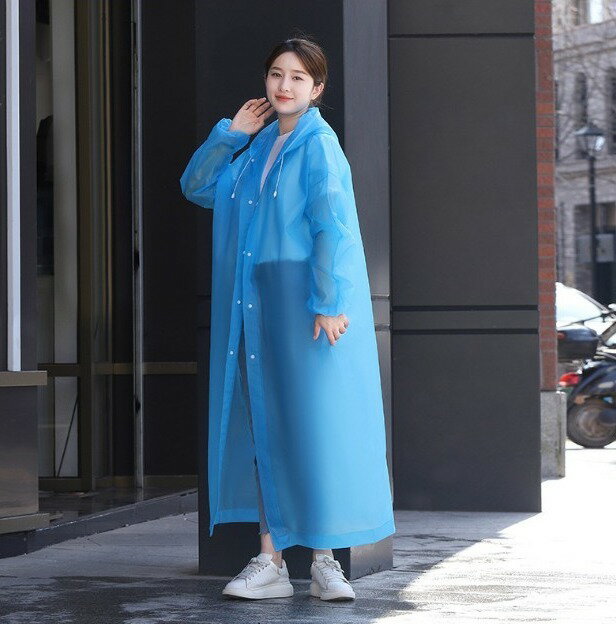 送料無料 レインコート ロング丈 フード付き 大人用 男女兼用 カッパ 雨合羽 かっぱ レインウェア 雨具 袖口ゴム レディース メンズ シンプル 定番 ベーシック 梅雨 雨対策グッズ